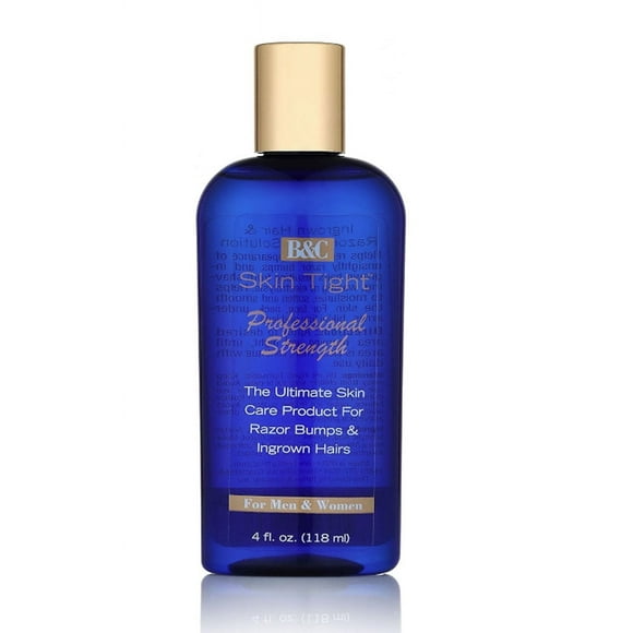 B & C Skin Tight Professional Ingrown Hairs and Razor Bump Lotion, Unisex, 4 oz