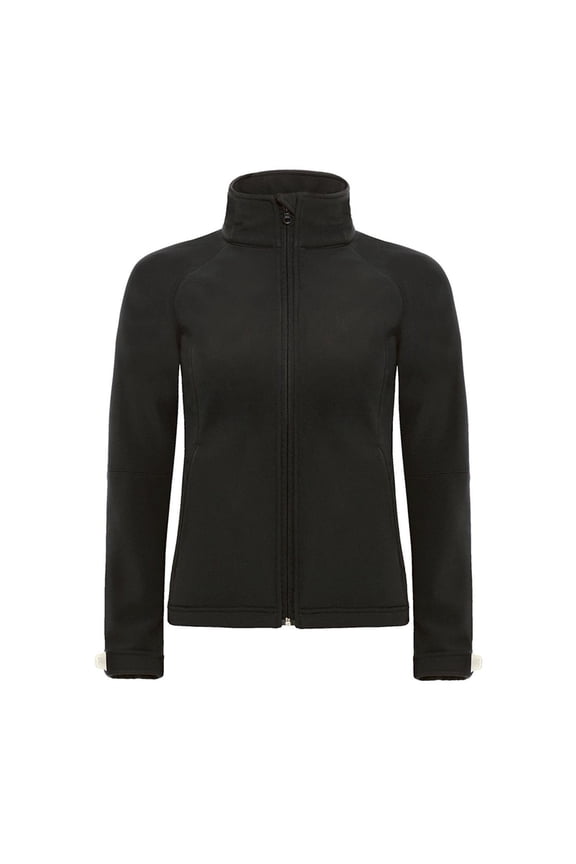 B&C Womens Hooded Premium Softshell Jacket (Windproof, Waterproof & Breathable)