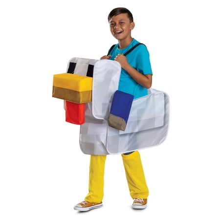 Minecraft Chicken Jockey Costume for Children & Adults, Universal Unisize 8+