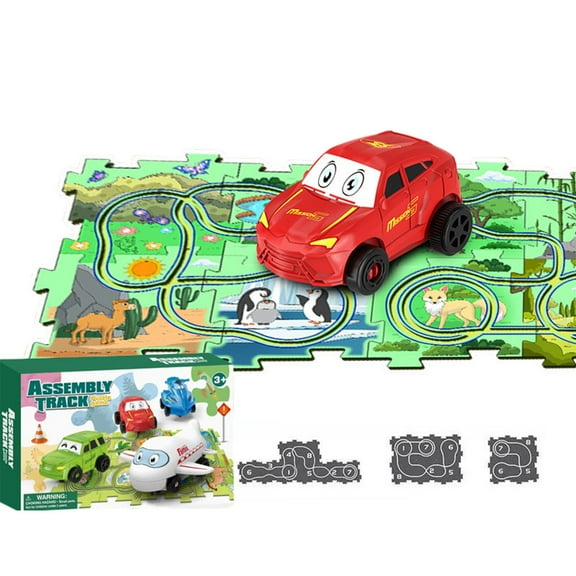 B Childrens Track Car Puzzle With Railway And Small Train For Educational Fun