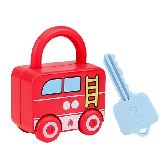 B Childrens Unlocking Toy Educational Matching Lock Car Set Size 4.72 Inch Baby Enlightenment Activity With Keys