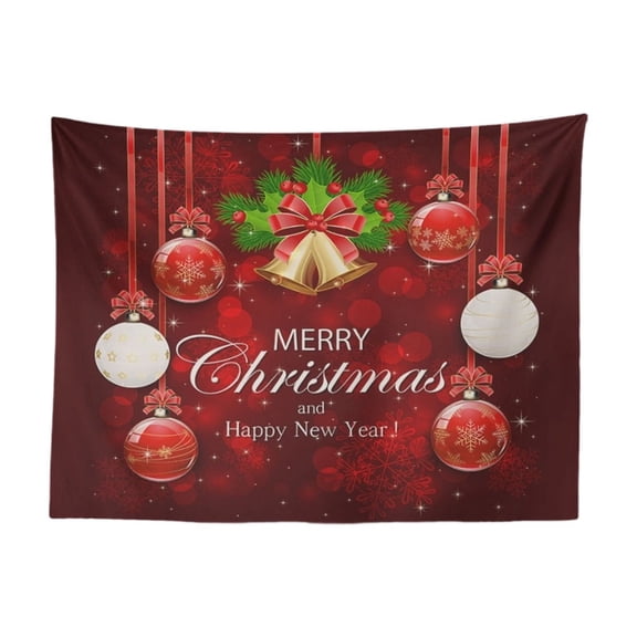 B Christmas Background Cloth, Peach Velvet Wall Hanging, 59X51 Inch
