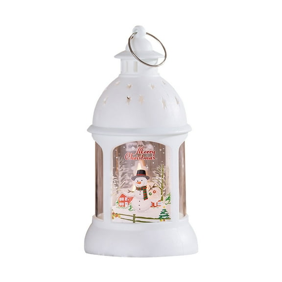 B Christmas Decorations Retro Wind Lights Shop Window Decorations In Snowman Design For Holiday Props And Decor