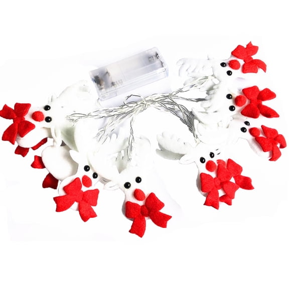 B Christmas Deer Led Light String 3 Meters 20 Lights Battery Operated For Indoor And Outdoor Decor