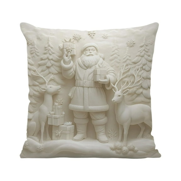 B Christmas Pillow Cover Style B 17.72X17.72 Inch Holiday Decorative Throw Pillow Case For Living Room Sofa Cushion Cover Super Soft Fabric With Hidden Zipper