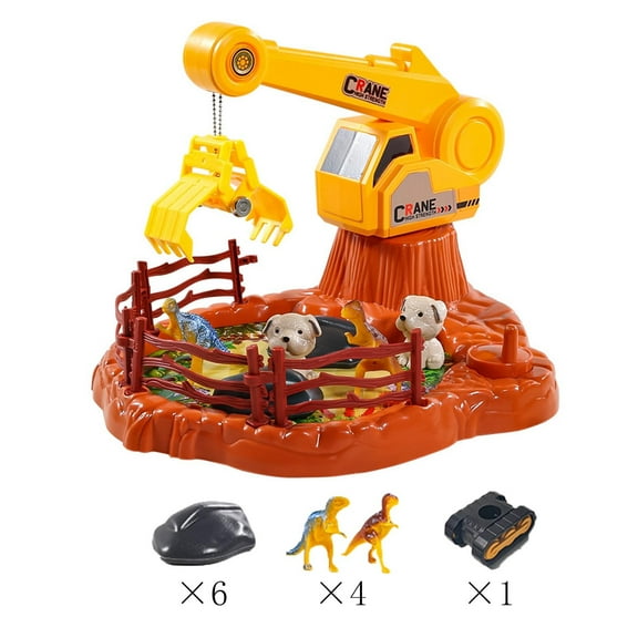 B Clip Doll Early Education Puzzle Mini Doll Plastic Material Model B With 6 Stones And 4 Dinosaurs For Kids Learning And Fun Play With Crane Grabber