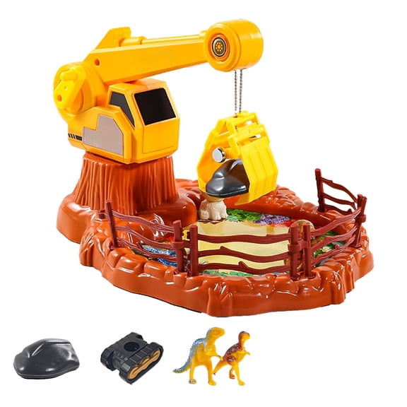 B Clip Doll Early Education Puzzle Toys Mini Doll Machine Engineering Vehicle Toys Grabber Crane Toy For Kids Pretend Play B