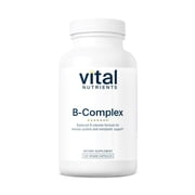 Vital Nutrients Vitamin B-Complex | Vegan High-Potency Methylated B Complex Vitamins | B Vitamins Support Energy Production, Metabolism, and Heart Health | Gluten, Dairy, Soy Free | 120 Capsules