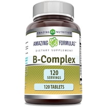 Amazing Formulas Vitamin B Complex 120 Tablets Supplements with 11 Key Nutrients | Tablets Supplement | Vitamin B1, B2, B3, B6, B12 | Non-GMO | Gluten Free | Made in USA