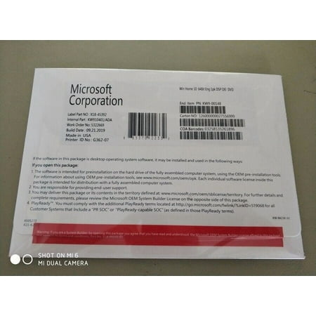 microsoft window 10 pro 64 bit dvd & key , new , sealed package