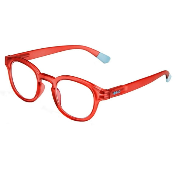 B+D 2285 Unisex Digital Screen Full Rim Eyeglasses, Matte Red