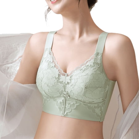 B-D Full Coverage Push-Up no underwire bras for women Soft Breathable Seamless Hook And Loop Underwear