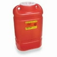 thumbnail image 1 of B D Sharps Container - 18 Inches High x 7.5 Inches Wide x 10.5 Inches Deep, 5 Gallon, Vertical Entry, Hinged Snap On Lid, 1 Count, 1 of 1