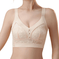 thumbnail image 1 of B-D cup Full Coverage Push-Up  plus size bras for women Bralette Soft Breathable Seamless Hook And Loop Underwear, 1 of 7