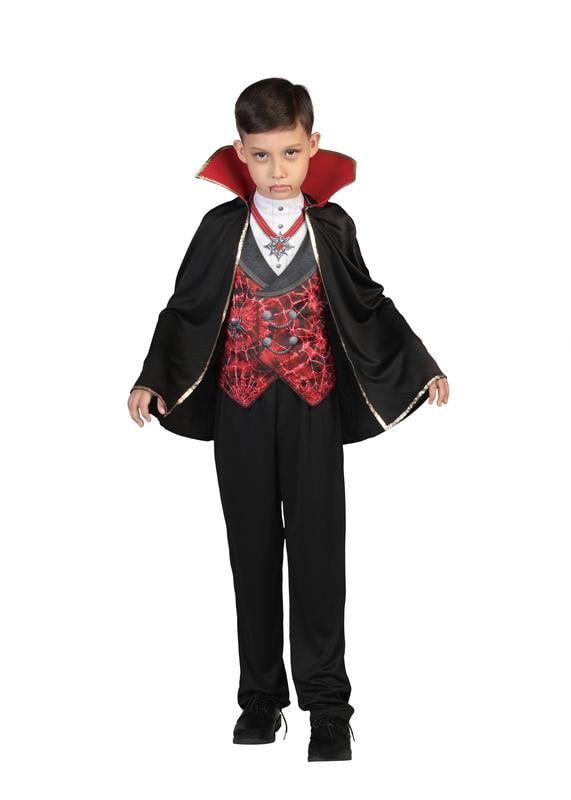 Dark Dracula Costume for Children, Boys, Medium (8), by Way to Celebrate
