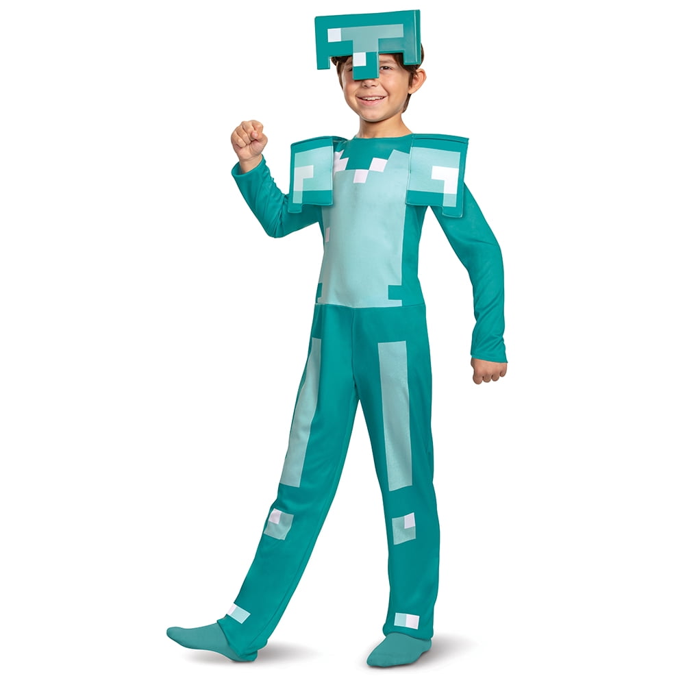 Minecraft Diamond Armor Halloween Costume for Children, Boys Size S (6/7), by Disguise