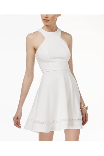 bebe white leather dress Faux Leather Midi Dress  bebe