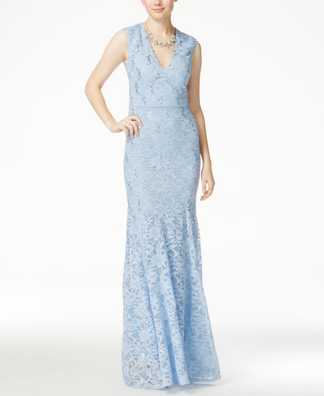 b darlin light blue dress B Darlin Juniors' Asymmetric Drape Strapless Ball Gown, Created for Macy's