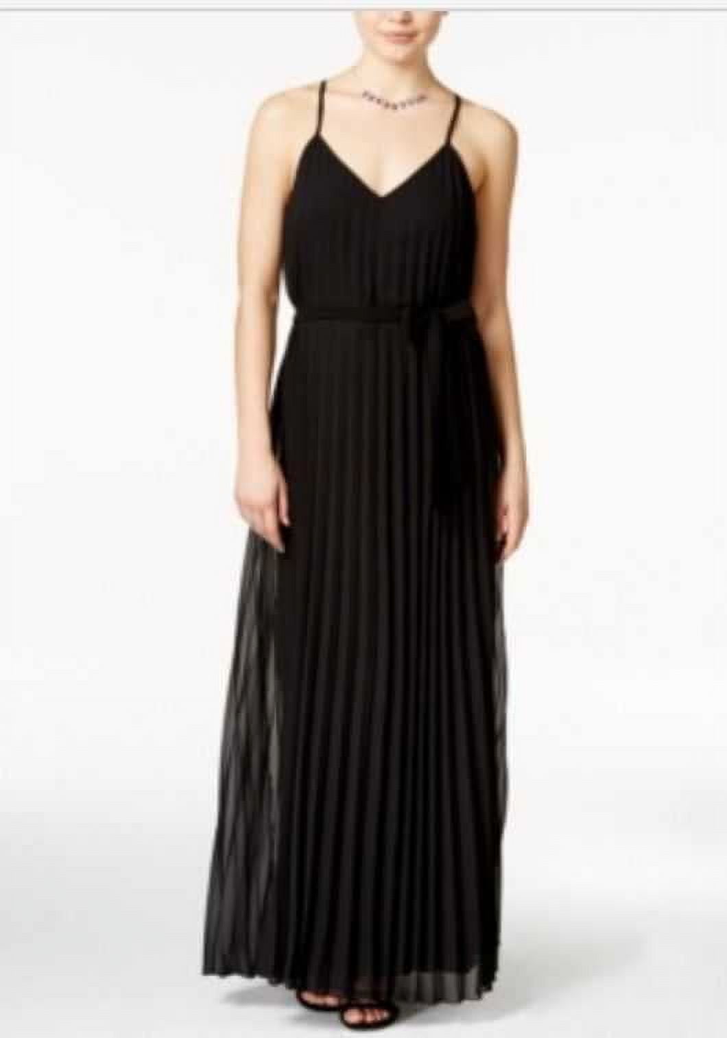 B. Darlin NEW Deep Black Size 1/2 Junior V-Neck Maxi Pleated Dress $79 -  Walmart Business Supplies
