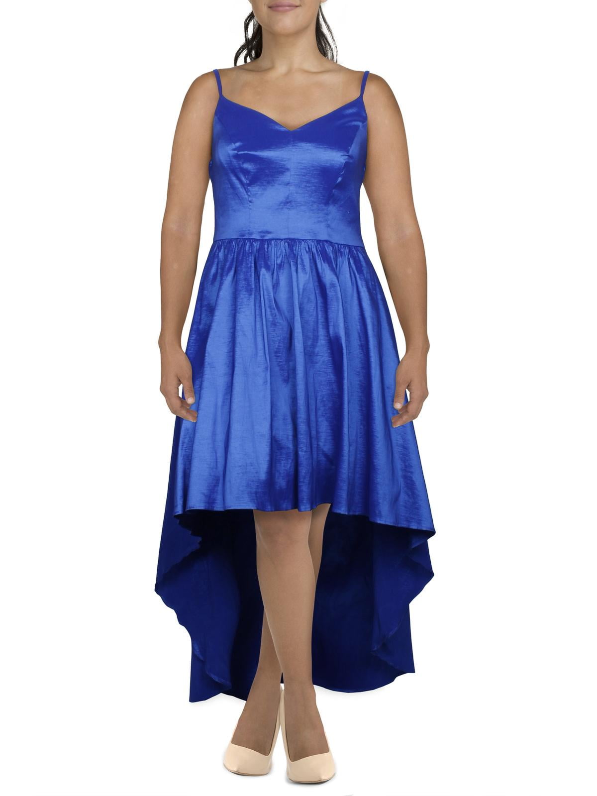 B. Darlin Womens Plus Taffeta Hi-Low Formal Dress Blue 22W - Walmart.com B. Darlin Womens Plus Taffeta Hi-Low Formal Dress Blue 22W - Walmart.com
