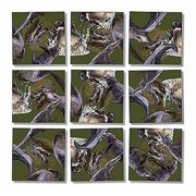 B Dazzle Alligators Scramble Squares 9 Piece Puzzle