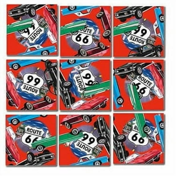 B Dazzle Classic Cars Scramble Squares 9 Piece Puzzle