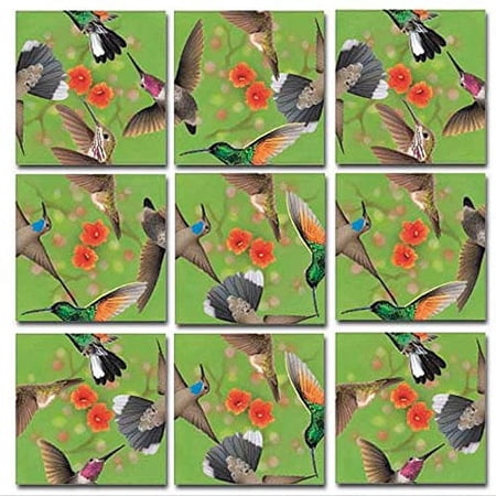 B. Dazzle - Hummingbirds 9 Piece Scramble Square Puzzle - Challenging Brain Teaser for Children & Adults-Boosts Cognitive Function & Problem Solving
