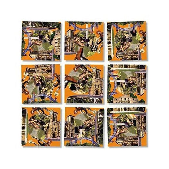 B Dazzle San Antonio Scramble Squares 9 Piece Puzzle