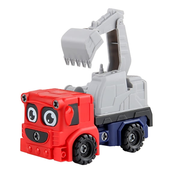 B Disassembly And Assembly Deformation Car Toy For Kids Diy Excavator Truck Manual Screw Building Play