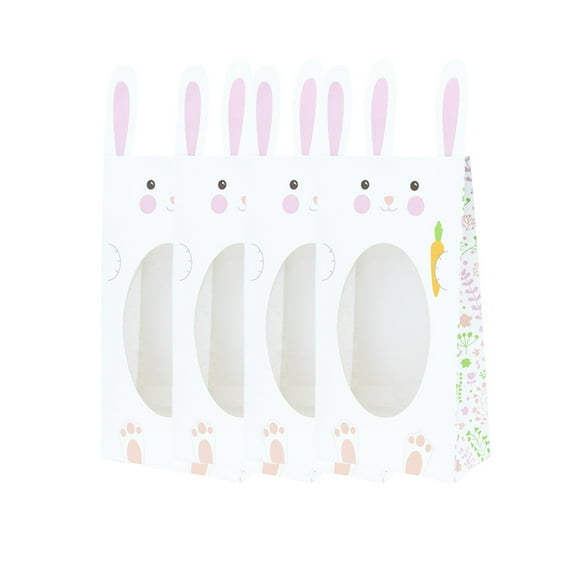 B Disposable Party Favor Bags For Easter Celebration Picnic Supplies Gift Bag Design Bulk Pack Of 4 For Candy And Small Treats