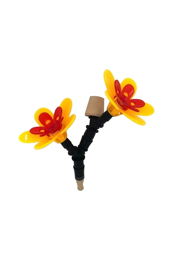 B Diy Hummingbird Feeder Kit With Double Nozzles And Suction Cup, Recycled Bottle Convertible For Garden, Patio, Bird Watching