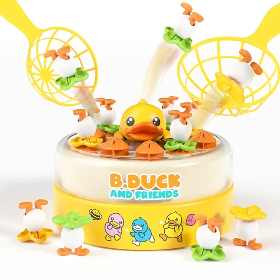 B.Duck Games, Bounce and Catch Duck Board Games, Duck Game Toys for Birthday Gifts