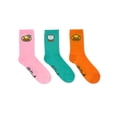 thumbnail image 1 of B.Duck Girls Mid-Crew Socks, 3-Pack, Sizes S/M-M/L, 1 of 9