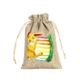 thumbnail image 1 of B Easter Holiday Drawstring Gift Bags With Rabbit And Egg Pattern Burlap Style Fabric For Party Favors Candy Storage 3.9X5.9 Inches, 1 of 7