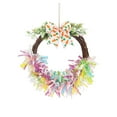 thumbnail image 1 of B Easter Wreath With Eggs Bunnies Ribbons Spring Door Hanging Decoration Fade Resistant Indoor Outdoor Festive Home Decor Celebration, 1 of 7