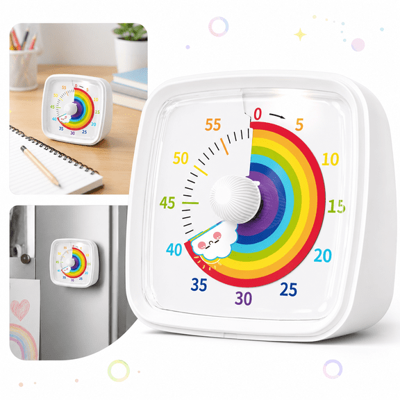 B Electronic Visual Timer With Stand Portable Time Management Device For Study Cooking Classroom 60 Minute Operation Lcd Display #99791