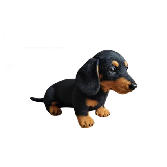 B Emotional Support Dachshund Plush Toy Lifelike Design For Anxiety Relief And Companionship