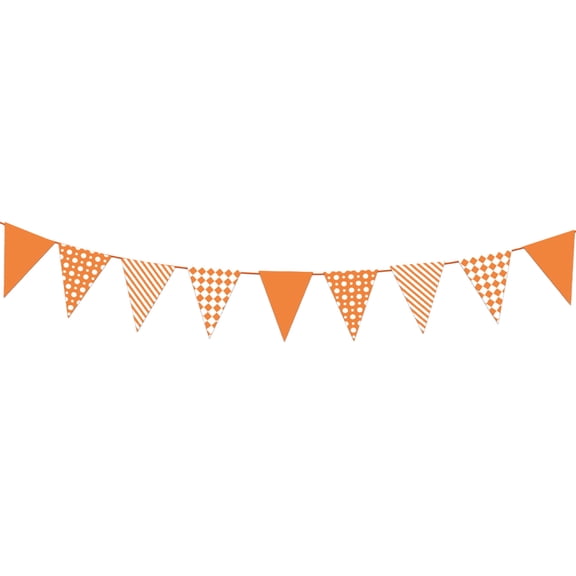 B Fall Thanksgiving Triangle Flag Banner Maple Leaf Acorns Checkered Pennant Garland Autumn Harvest Party Hanging Decor