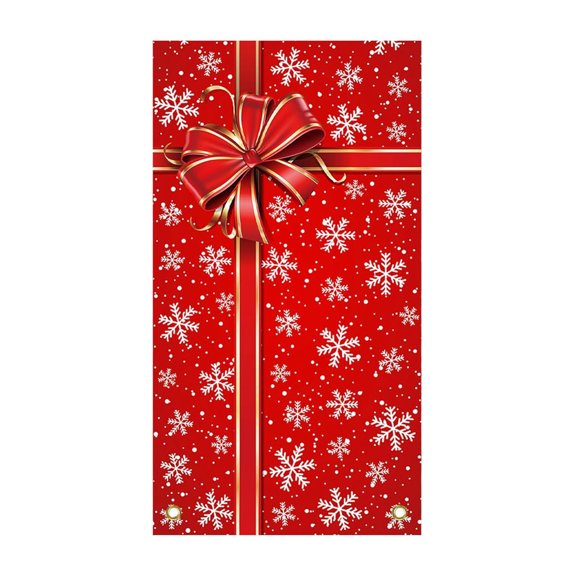 B Festive Door Curtain With Gingerbread House Theme 35.4 By 70.8 Inches For Holiday Decor And Party Settings