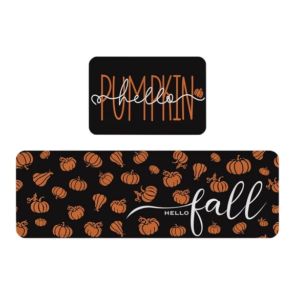B Festive Floor Mat With Thanksgiving Theme And Two Sizes For Various Room Settings