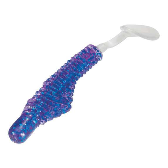 B-FISH-N PULSER PADDLE TAIL 8PK 3.25IN ELECTRIC BLUE/WHITE