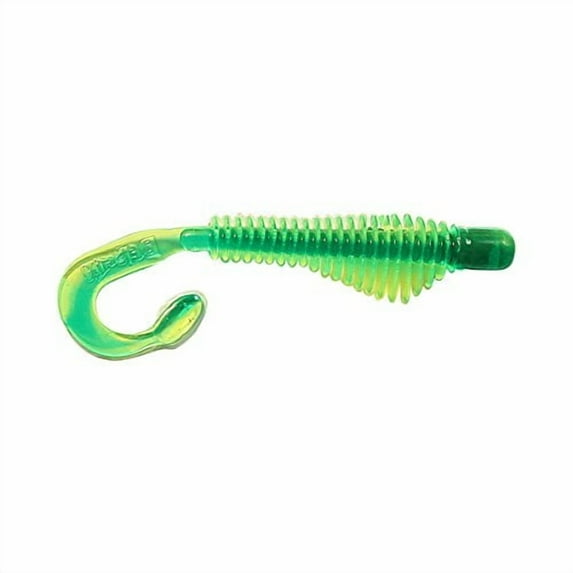 B Fish N Tackle Authenx Moxi Chartreuse/Green Core 4"