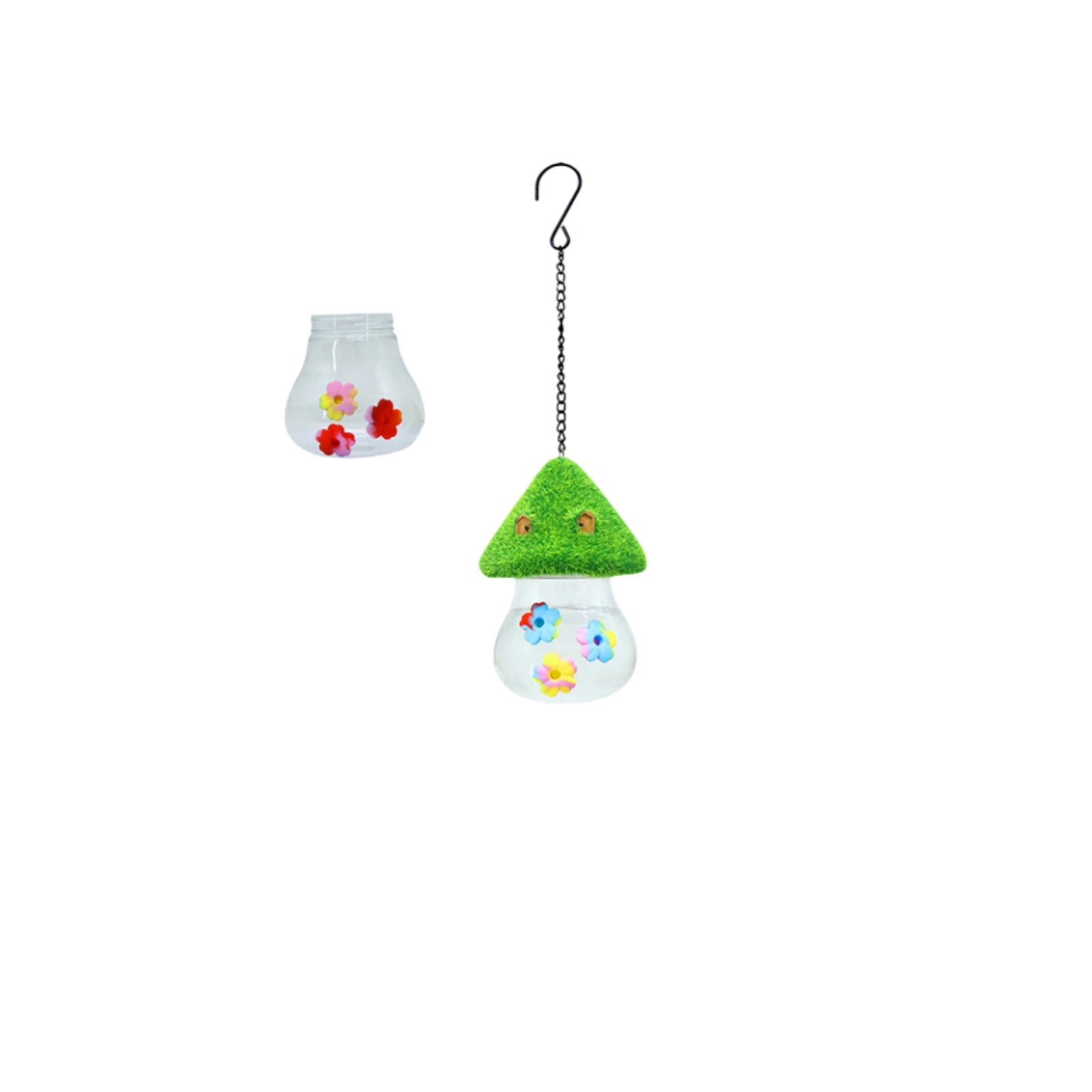 B Flocked Bird Feeder House Hanging For Courtyard Garden Hummingbird ...