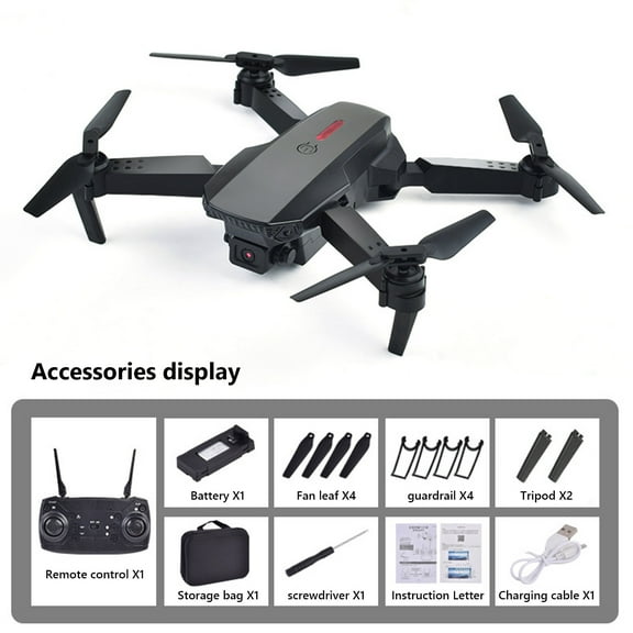 B Foldable 4K Hd Fpv Drone, Rc Quadcopter, Altitude Hold, Speed Adjustment, Flip And Shake, For Photography And Remote Control Play, Plastic Material