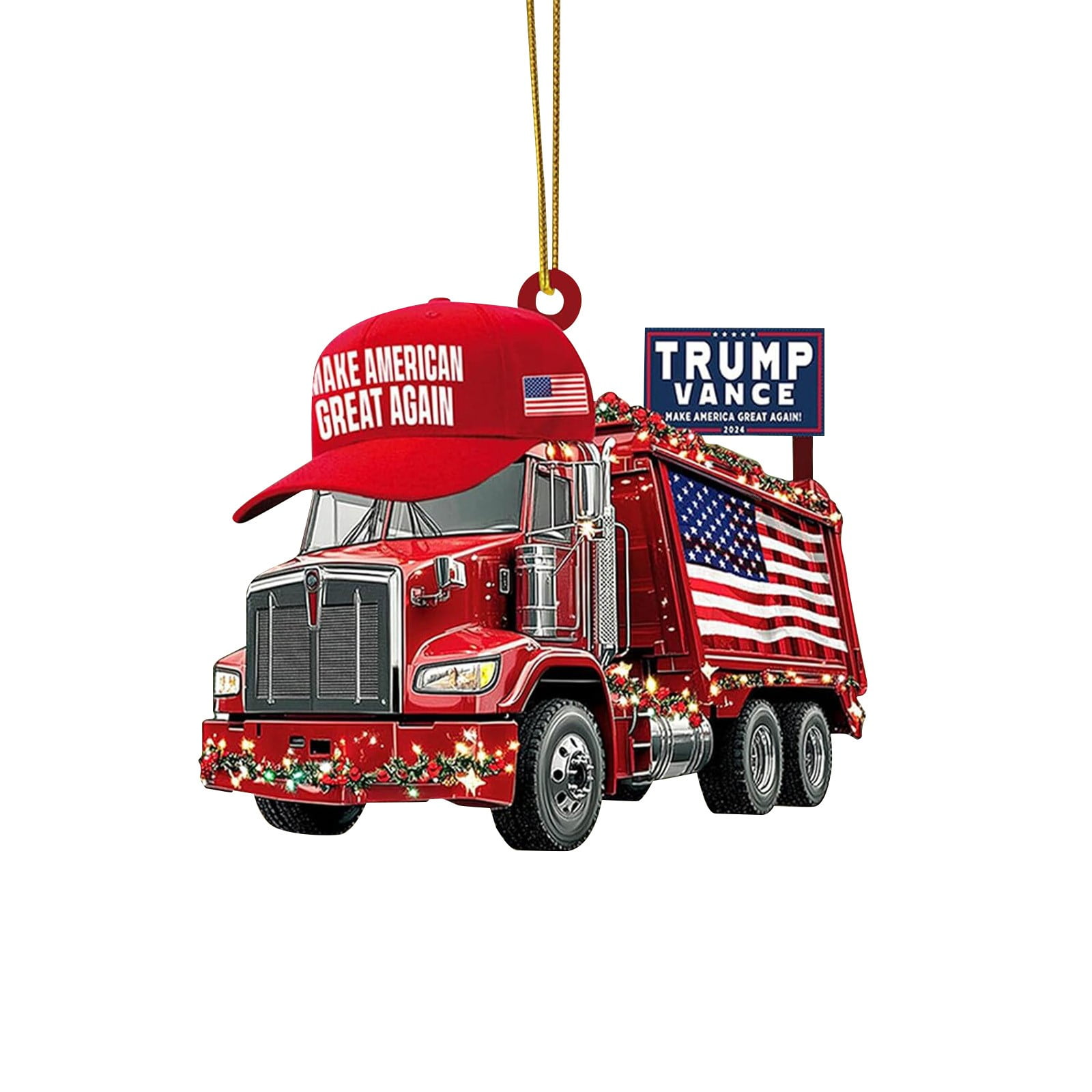 B Friday Deal!Christmas Ornaments 2024 Garbage For Garbage Truck 2024