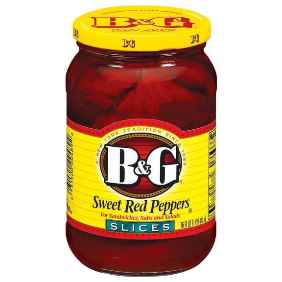 B&G Sweet Red Pepper Slices, 16 Oz