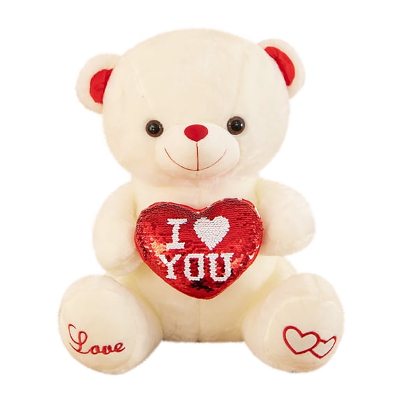 B Glitter Color Changing Teddy Bear Plush Stuffed Animal Toy Plush Toy And Childrens Gift Soft Hugging Toy 95 Polyester 5 Spandex Material