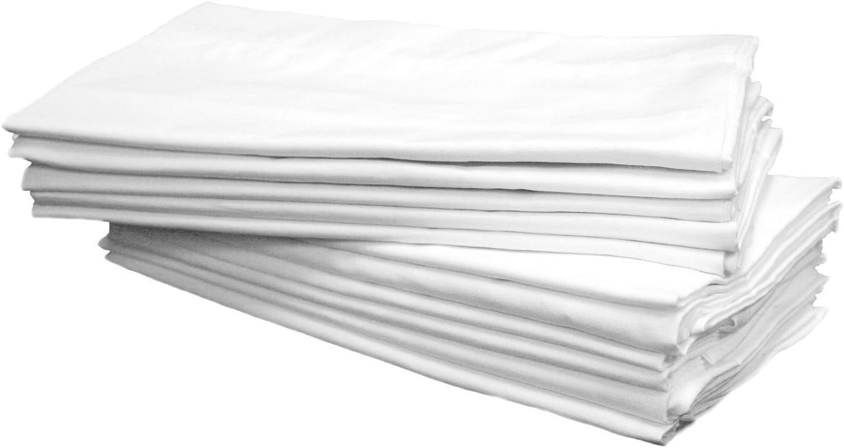 B Grade Polycotton Bulk Pack Of 12 Standard Size Pillowcases, 130