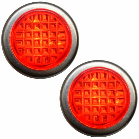 BH Electronics Boat Indicator Lights 494-1RCXXX12 | 14 Volt Red (Pair)
