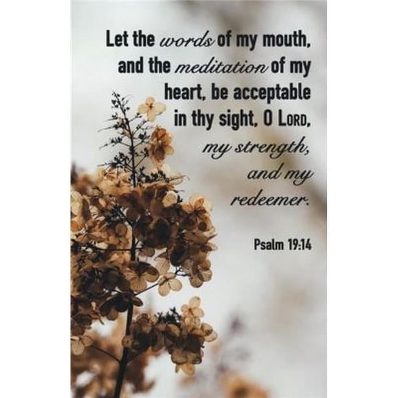 B & H Publishing 319712 Let The Words of My Mouth of My Heart Be Acceptable Bulletin - Pack of 100